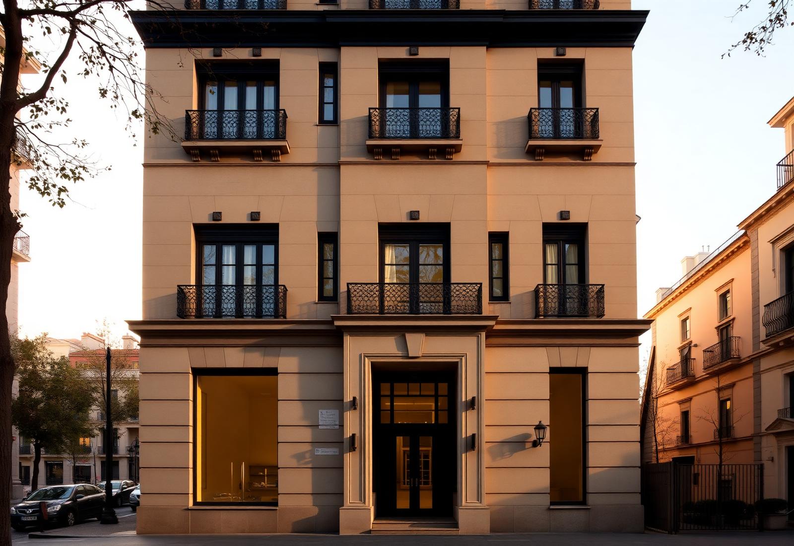 Edificio residencial contemporáneo en Madrid